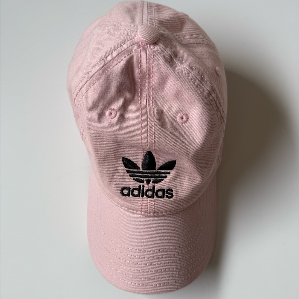 ADIDAS Pink Adjustable Baseball Cap 100% Cotton Sporty Fashion